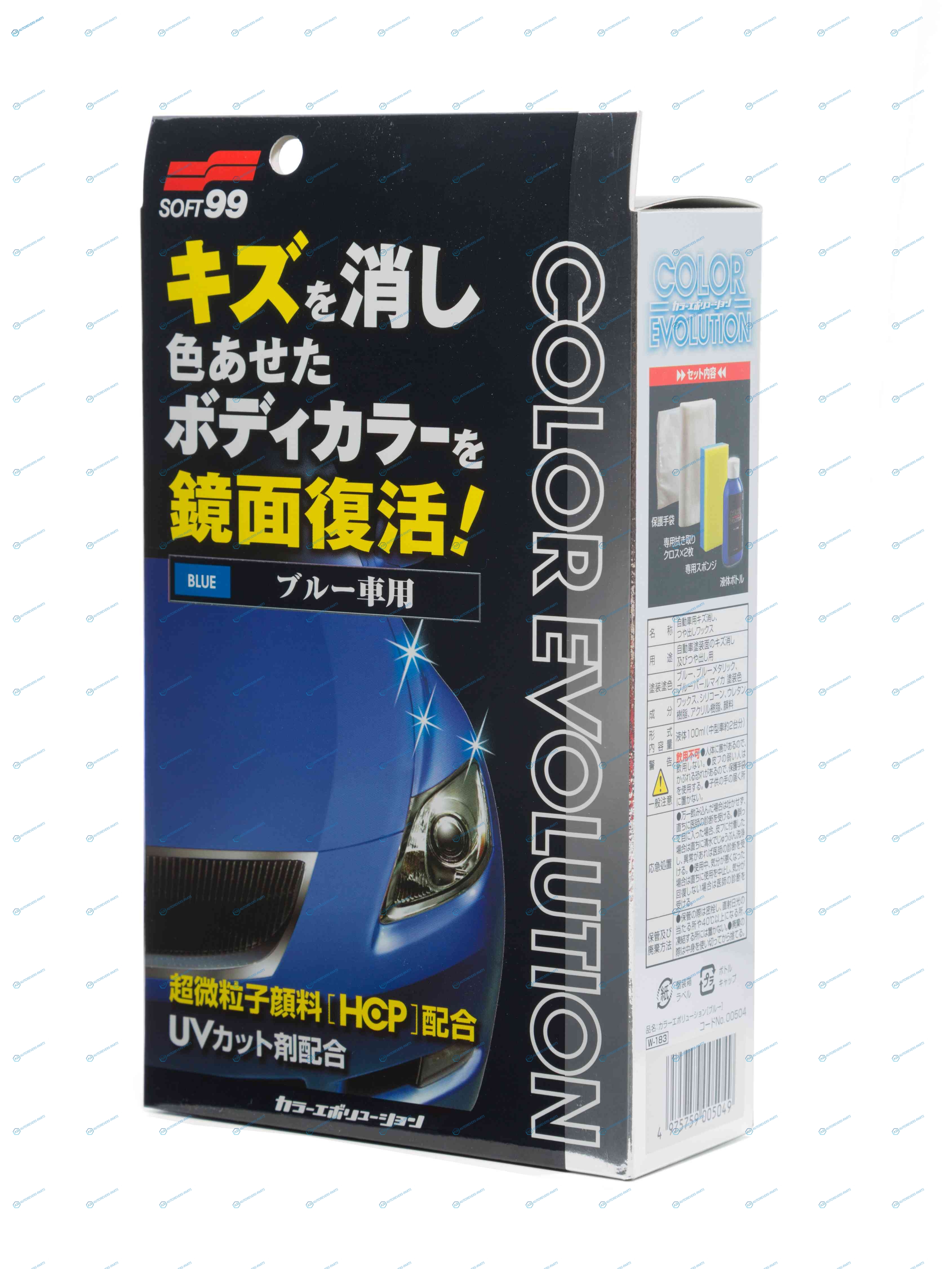 504 00504 Полироль для кузова цветовосстанавливающий Soft99 Color Evolution Blue синих. 100 мл