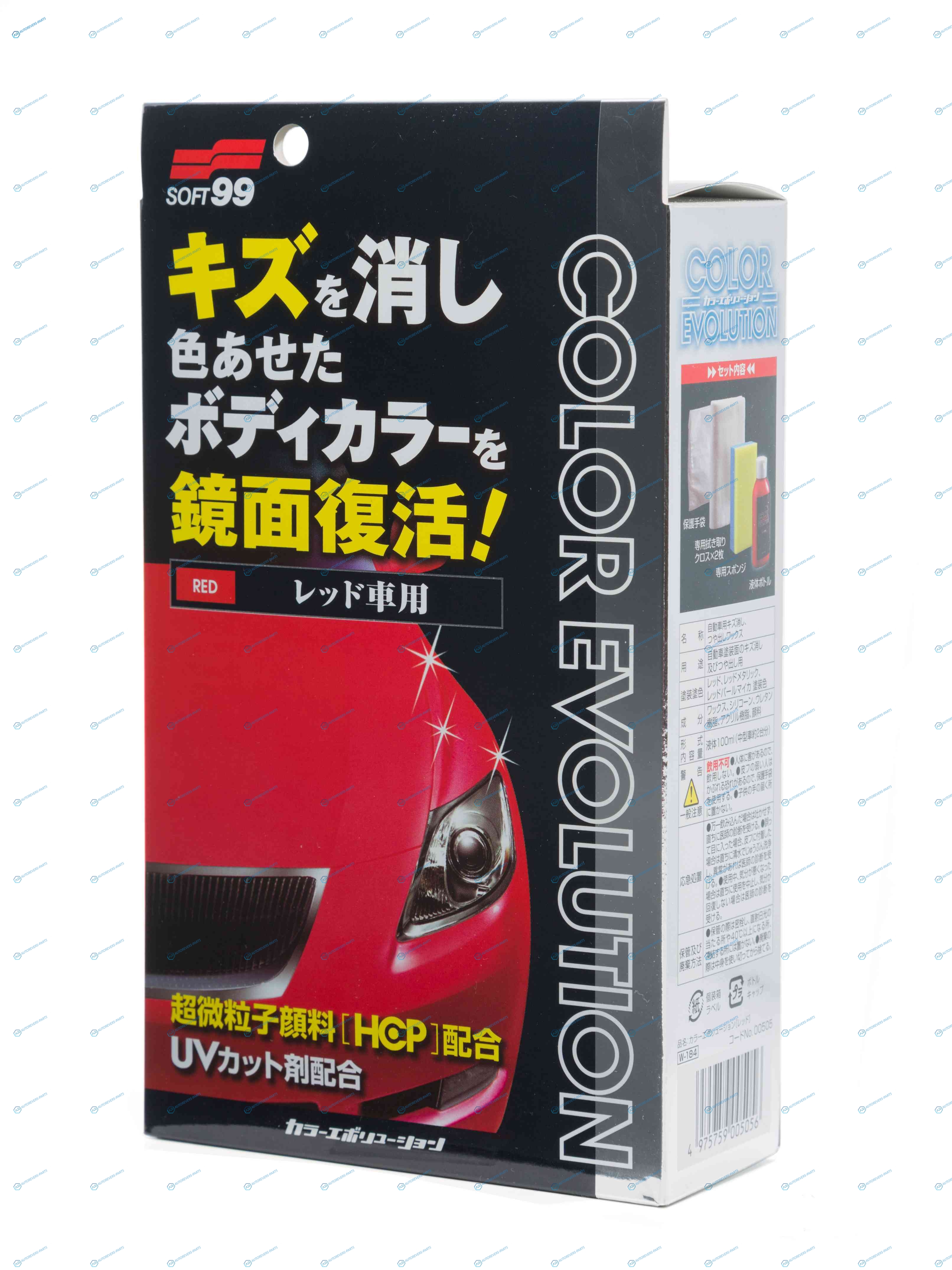505 00505 Полироль для кузова цветовосстанавливающий Soft99 Color Evolution Red красных. 100 мл