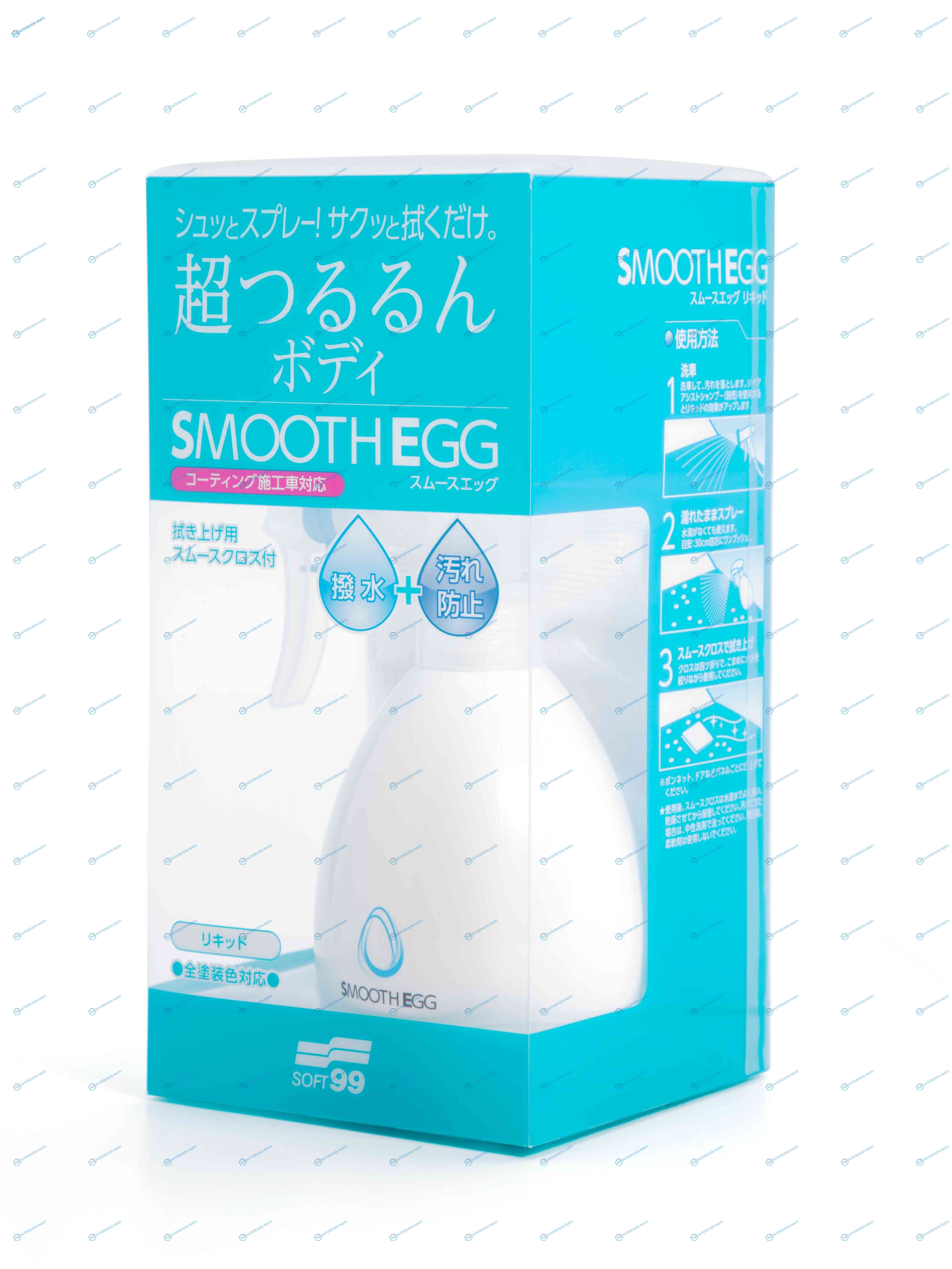 510 00510 Покрытие для кузова покрытого жидким стеклом Soft99 Smooth Egg Liquid. 250 мл
