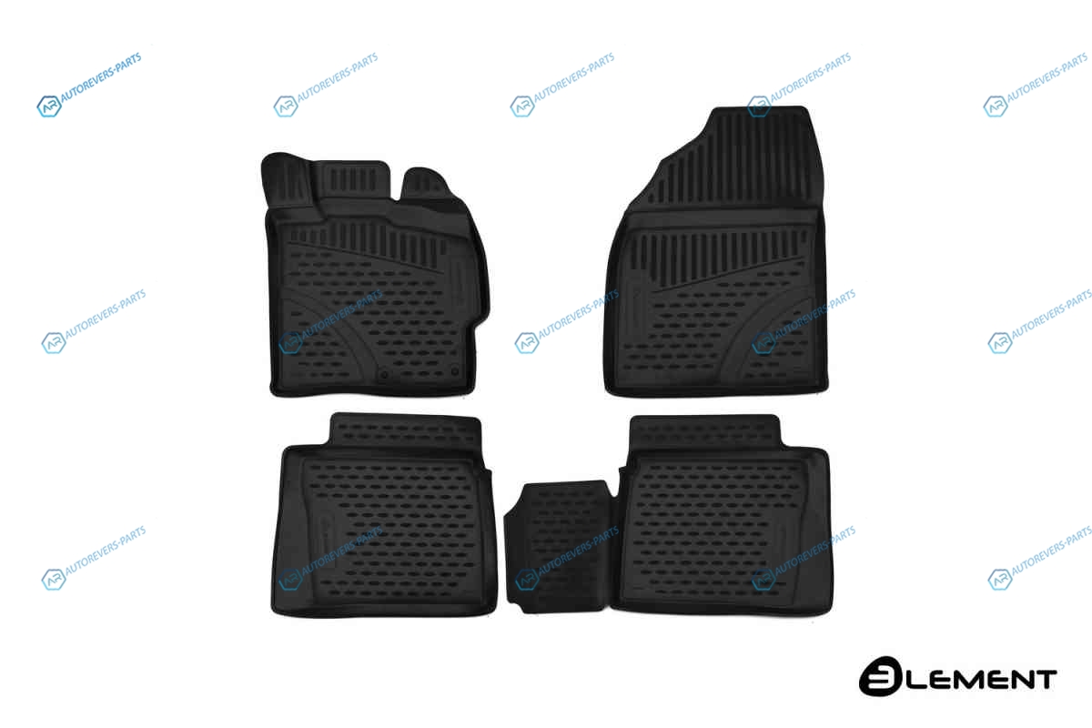 ELEMENT3D48134210 Коврики 3D в салон TOYOTA Prius 30. 2009-2015. правый руль. 4 шт. (полиуретан)