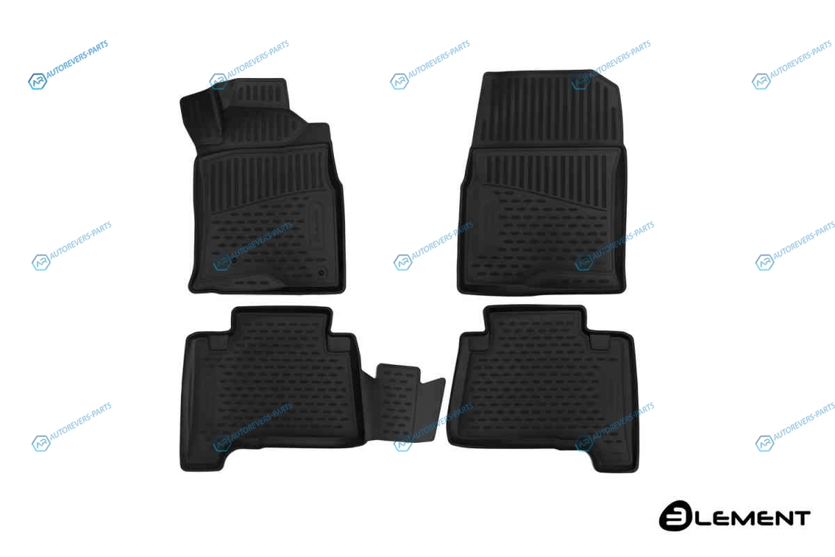 ELEMENT3D48154210 Коврики 3D в салон TOYOTA Hilux Surf. 2002-2009. внедорожник. П.Р.. 4 шт. (полиуретан)