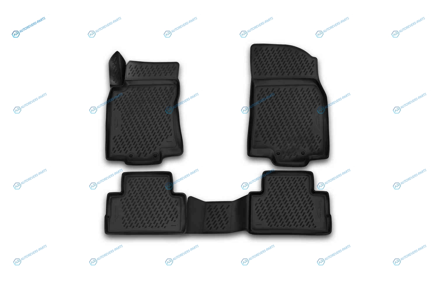 CARNIS00061 Коврики 3D в салон NISSAN Qashqai (J11F). 2015->. сборка РФ. 4 шт. (полиуретан)