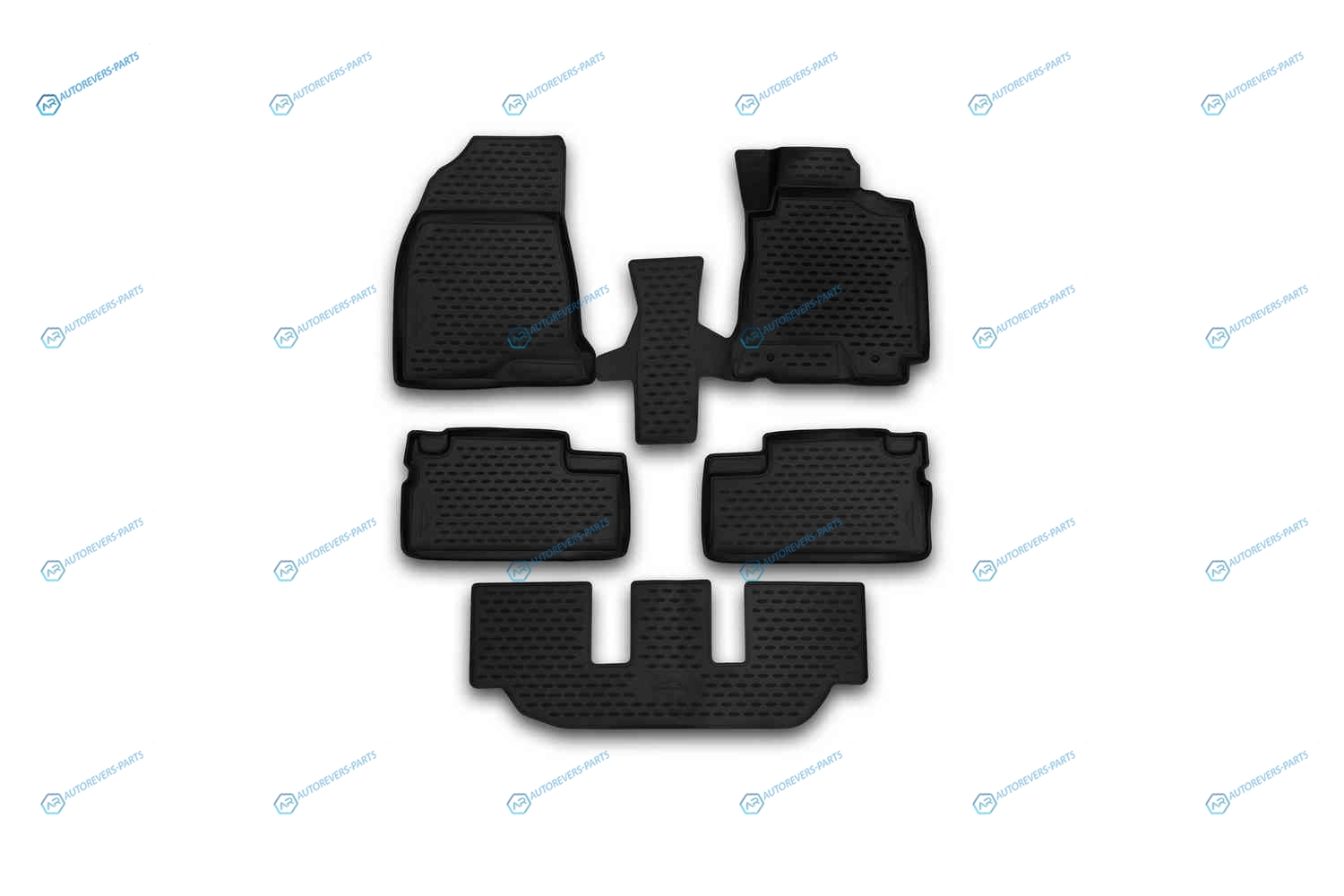 CARTYT00005 Коврики 3D в салон TOYOTA Wish. 2003-2009. передний привод. П.Р.. 5 шт. (полиуретан)