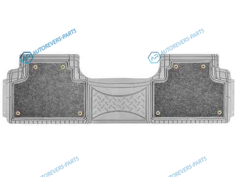 iBS-20-3GR Единый задний коврик. ПВХ+ворс. отстегивающийся ковролин iSky BASE-3. 1 шт.. сер.