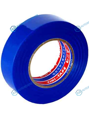 103-18 Blue 20m Лента изоляционная Denka Vini Tape. 18 мм. 20 м. синяя