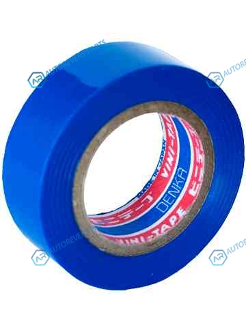 102-Blue 9m Лента изоляционная Denka Vini Tape. 19 мм. 9 м. синяя