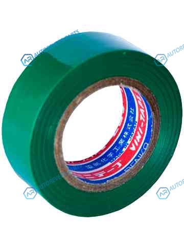 102-Green 9m Лента изоляционная Denka Vini Tape. 19 мм. 9 м. зеленая