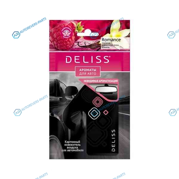 AUTOP006.0201 Подвесной картонный ароматизатор для автомобиля Deliss серии Romance