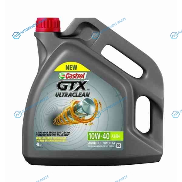 15A4E0 Масло моторное Castrol GTX ULTRACLEAN 10W-40 A3B4. 4л