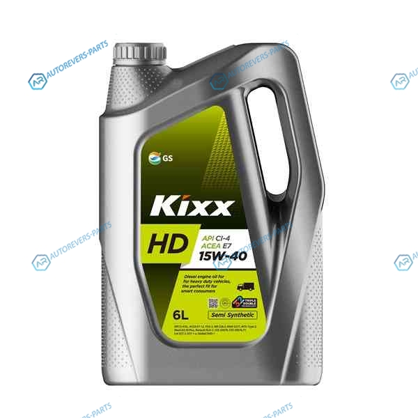L2014360R1 Масло Kixx HD CI-4E7 15W-40 CI-4SL (Полусинтетическое) 6L