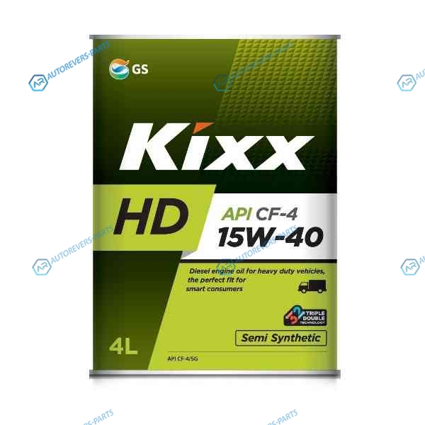 L200144TE1 Масло Kixx HD CF-4 15W-40(E) CF-4SG (Полусинтетическое) 4L