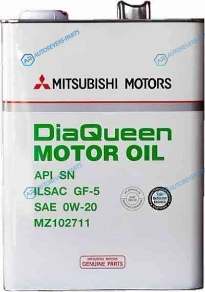 MZ102711 Масло моторное Mitsubishi DiaQueen SNGF-5 0W20. 4л