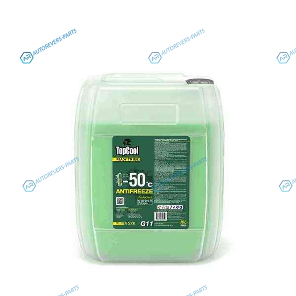 Z0025 Жидкость охлаждающая TopCool Antifreeze S cool -50 C 10л. (зеленый) G11