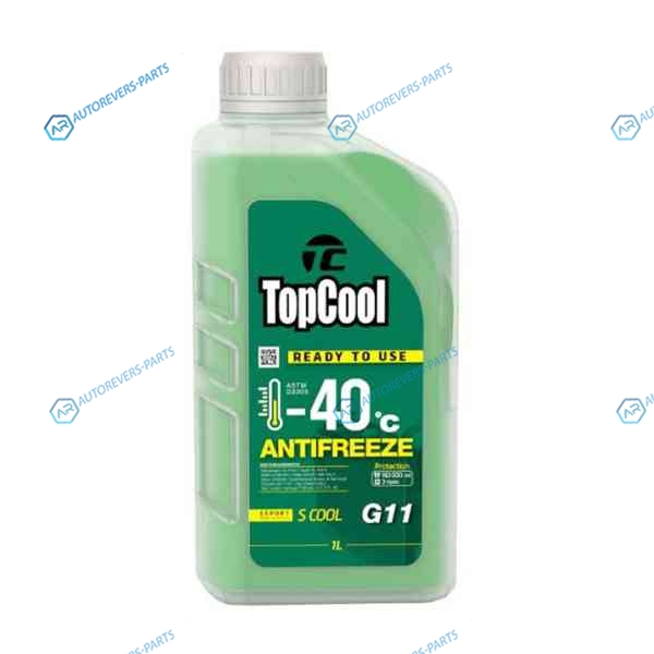 Z0017 Жидкость охлаждающая TopCool Antifreeze S cool -40 C 1л. (зеленый) G11