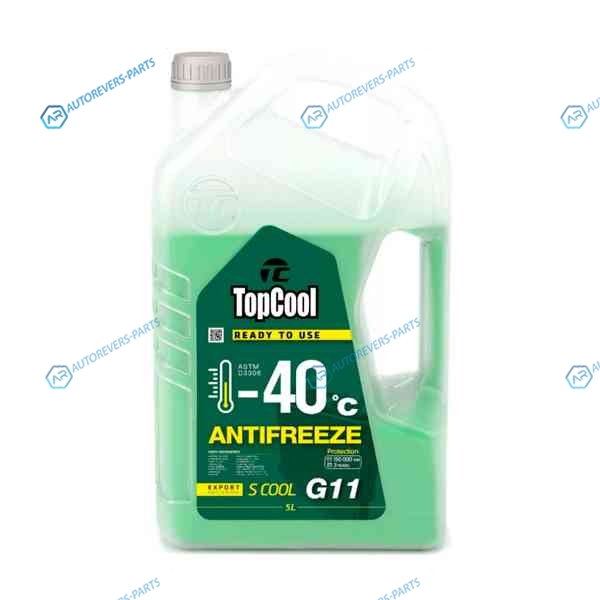 Z0018 Жидкость охлаждающая TopCool Antifreeze S cool -40 C 5л. (зеленый) G11