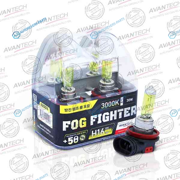 AB3016 Лампа высокотемпературная Avantech H16 12V 19W (30W) 3000K. комплект 2 шт.