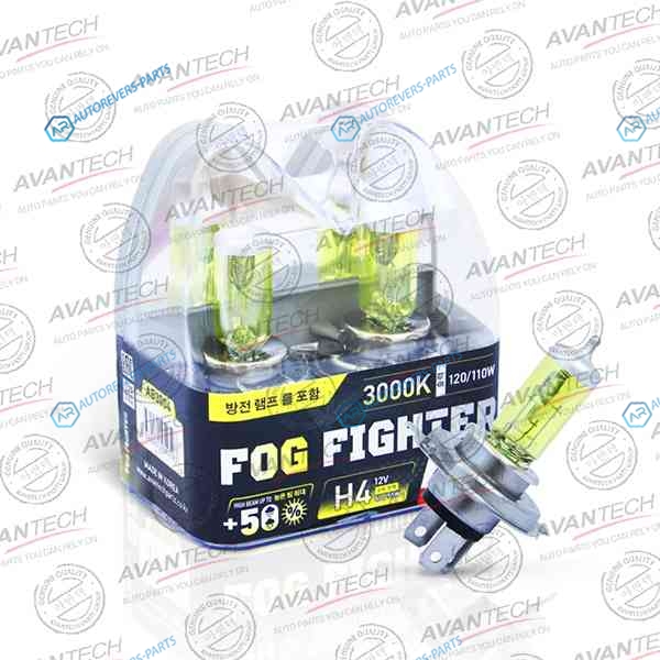 AB3004 Лампа высокотемпературная Avantech H4 12V 6055W (120110W) 3000K. комплект 2 шт.