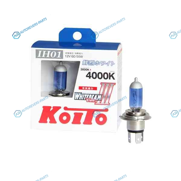 P0745W Лампа высокотемпературная Koito Whitebeam IH01 12V 6055W (10090W) 4000K (комплект 2 шт.)