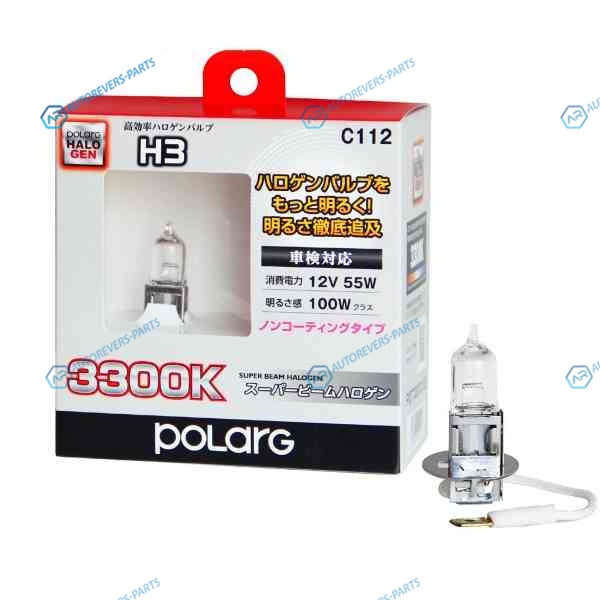 P0772C Лампа повышенной яркости Super Beam H3 12V 55W (100W) 3300K. комплект 2 шт.