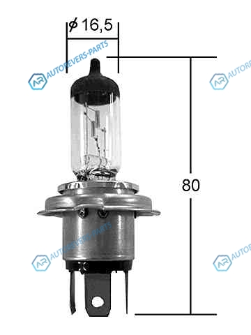 190 0190 Лампа головного света Koito IH01 12V 6055W (уп. 1 шт.)