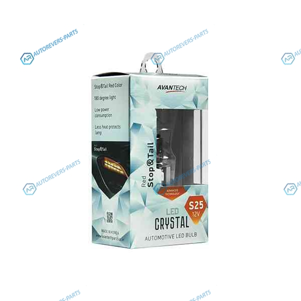 ALB0121 Лампа светодиодная Avantech 12V LED S25 BAY15D (красный). 1 шт.