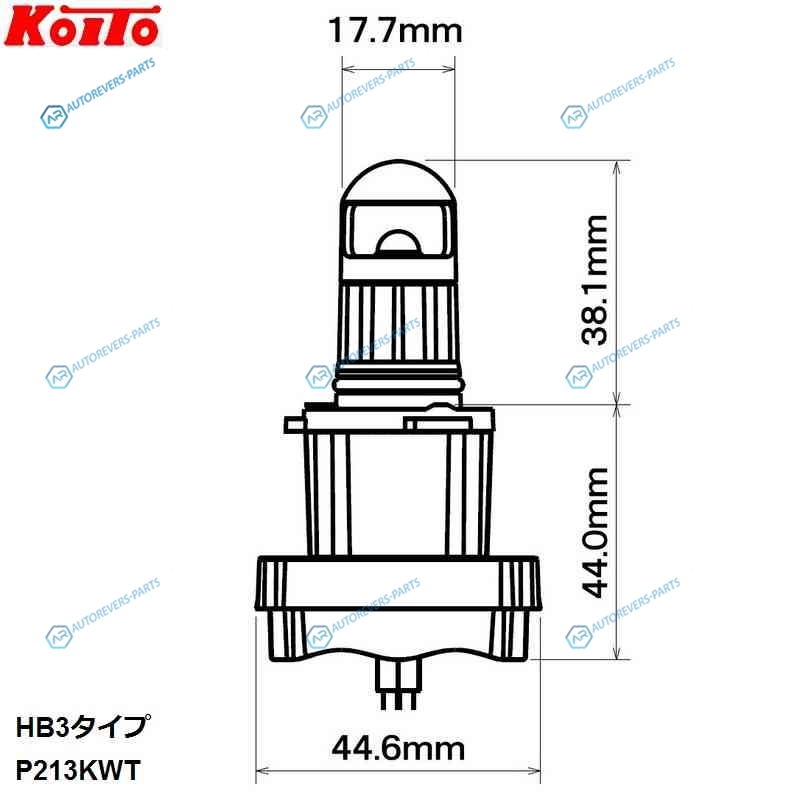 P213KWT Лампа светодиодная Koito 12V LED HB3 14W (комплект 2 шт.)
