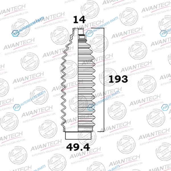 BS0112 Пыльник рулевой системы Avantech