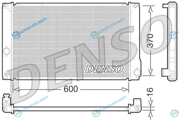 DRM50076 Радиатор охлаждения ДВС DENSO