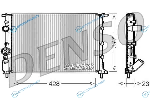 DRM23008 Радиатор охлаждения ДВС DENSO