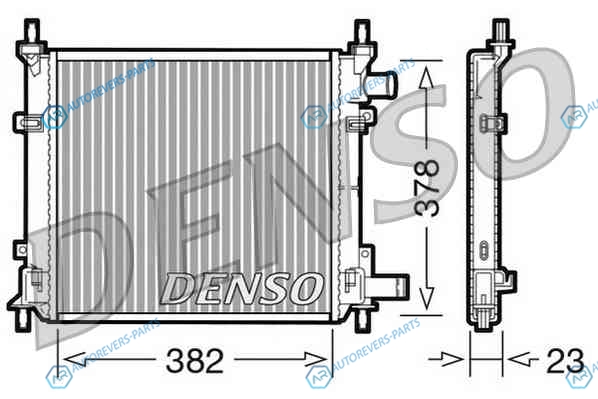 DRM10060 Радиатор охлаждения ДВС DENSO