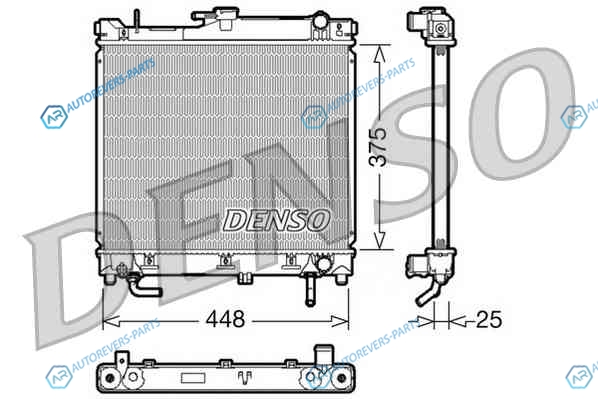 DRM47003 Радиатор охлаждения ДВС DENSO