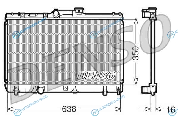 DRM50013 Радиатор охлаждения ДВС DENSO