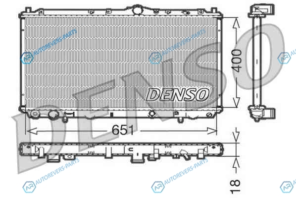DRM33061 Радиатор охлаждения ДВС DENSO