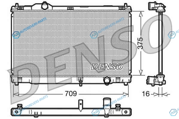 DRM51001 Радиатор охлаждения ДВС DENSO