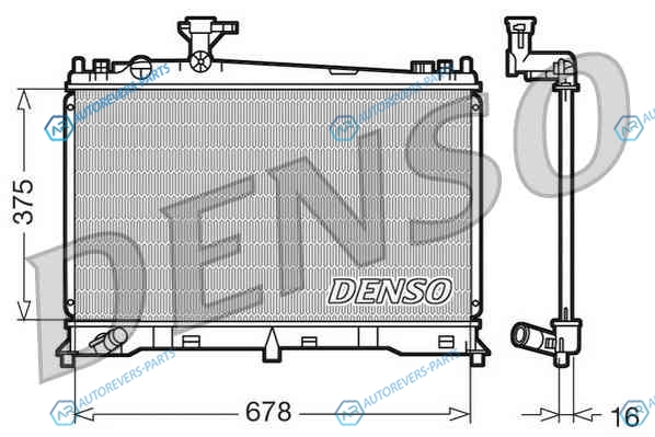 DRM44010 Радиатор охлаждения ДВС DENSO