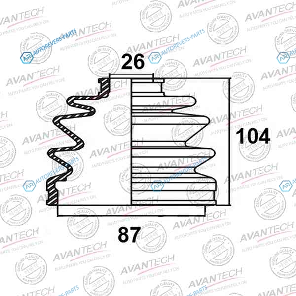 BD0801 Пыльник привода Avantech
