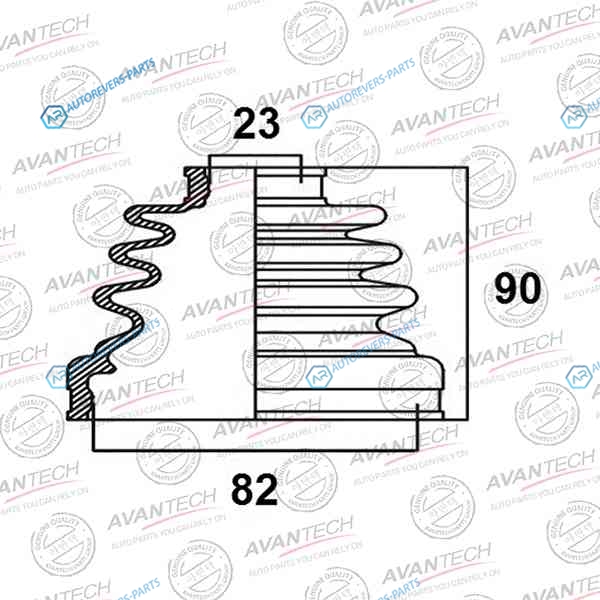 BD0121 Пыльник привода Avantech