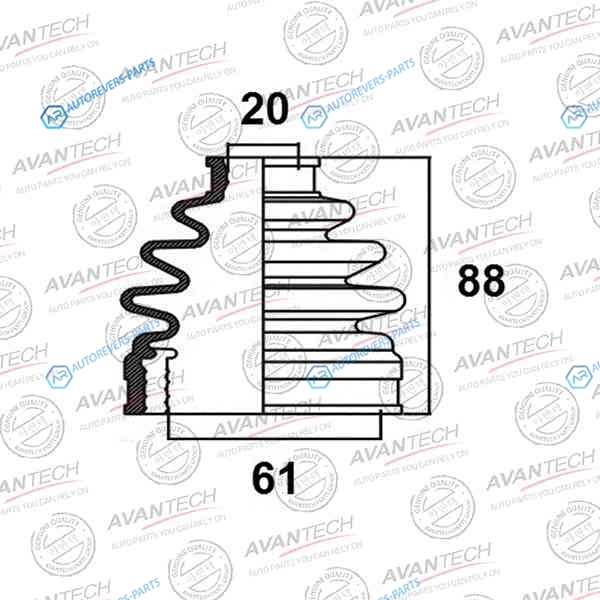 BD0403 Пыльник привода Avantech