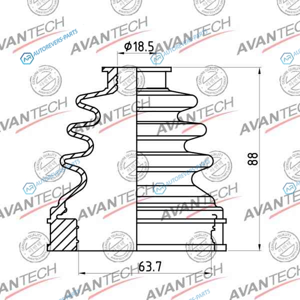 BD0706 Пыльник привода Avantech