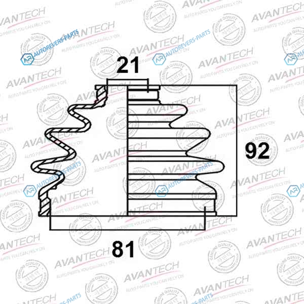 BD0602 Пыльник привода Avantech