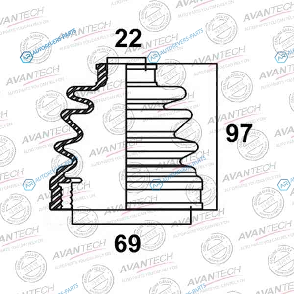 BD0502 Пыльник привода Avantech