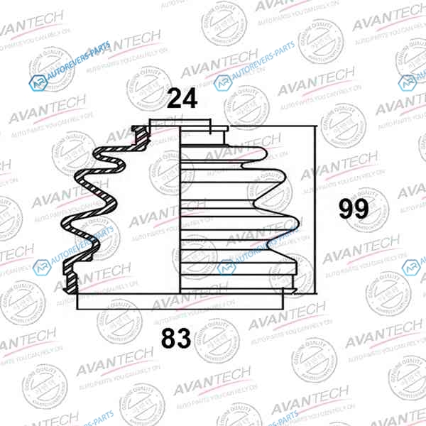 BD0506 Пыльник привода Avantech