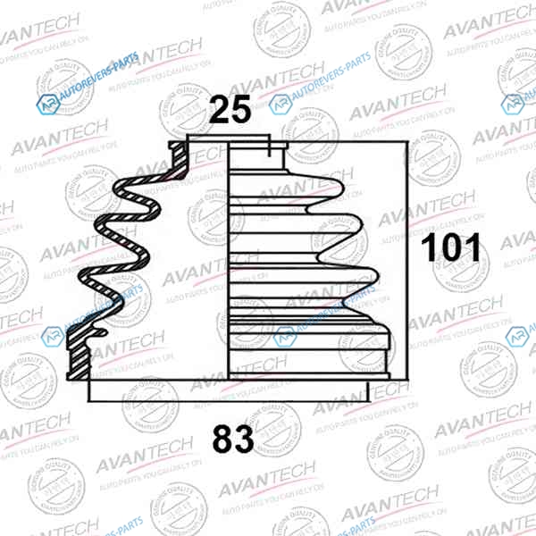 BD0205 Пыльник привода Avantech