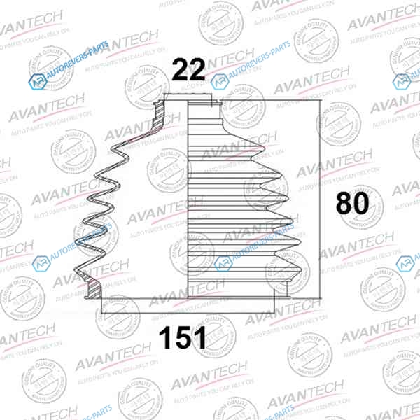 BD0507 Пыльник привода Avantech
