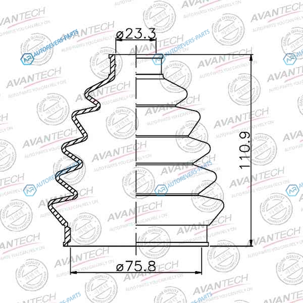BD0226 Пыльник привода Avantech