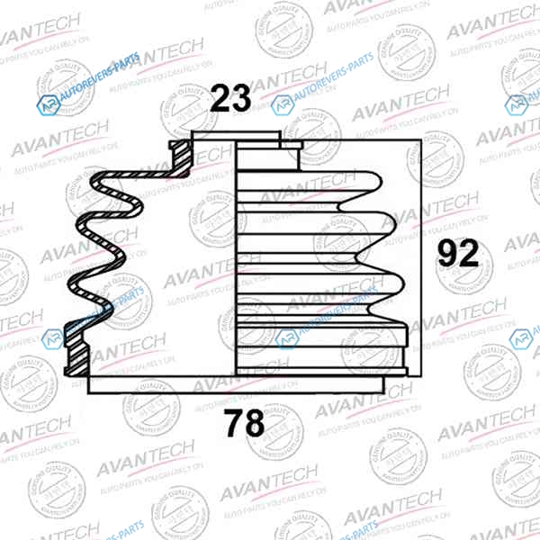BD0402 Пыльник привода Avantech
