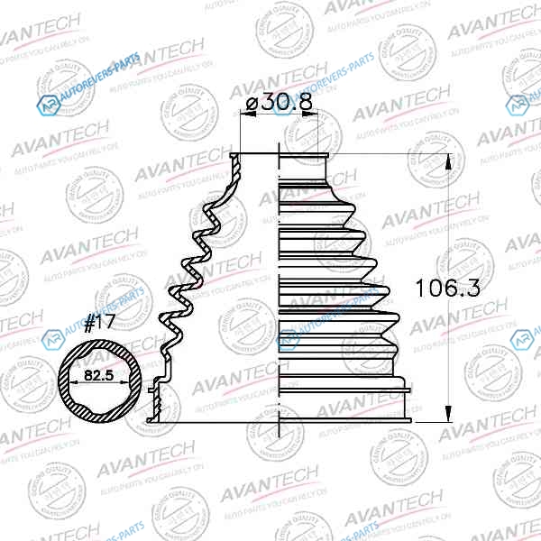 BD0127 Пыльник привода Avantech