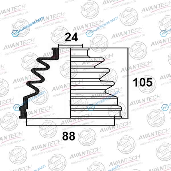 BD0210 Пыльник привода Avantech