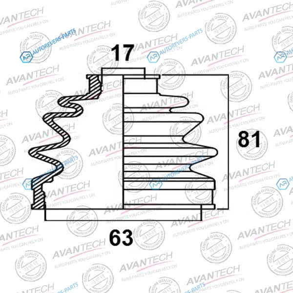 BD0311 Пыльник привода Avantech