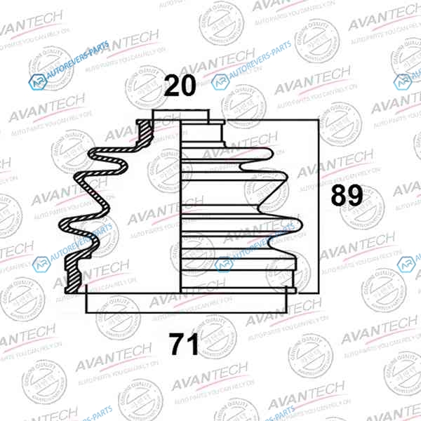 BD0601 Пыльник привода Avantech